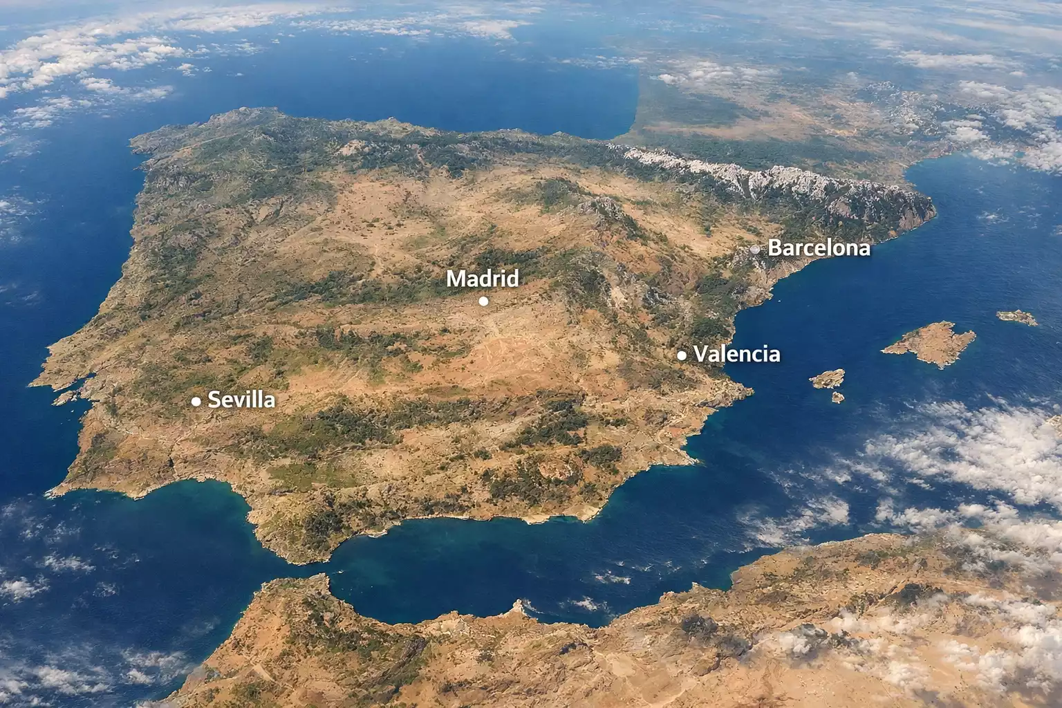 Mapa de Espa&ntilde;a con s&iacute;mbolos de apuestas deportivas sobre las principales ciudades